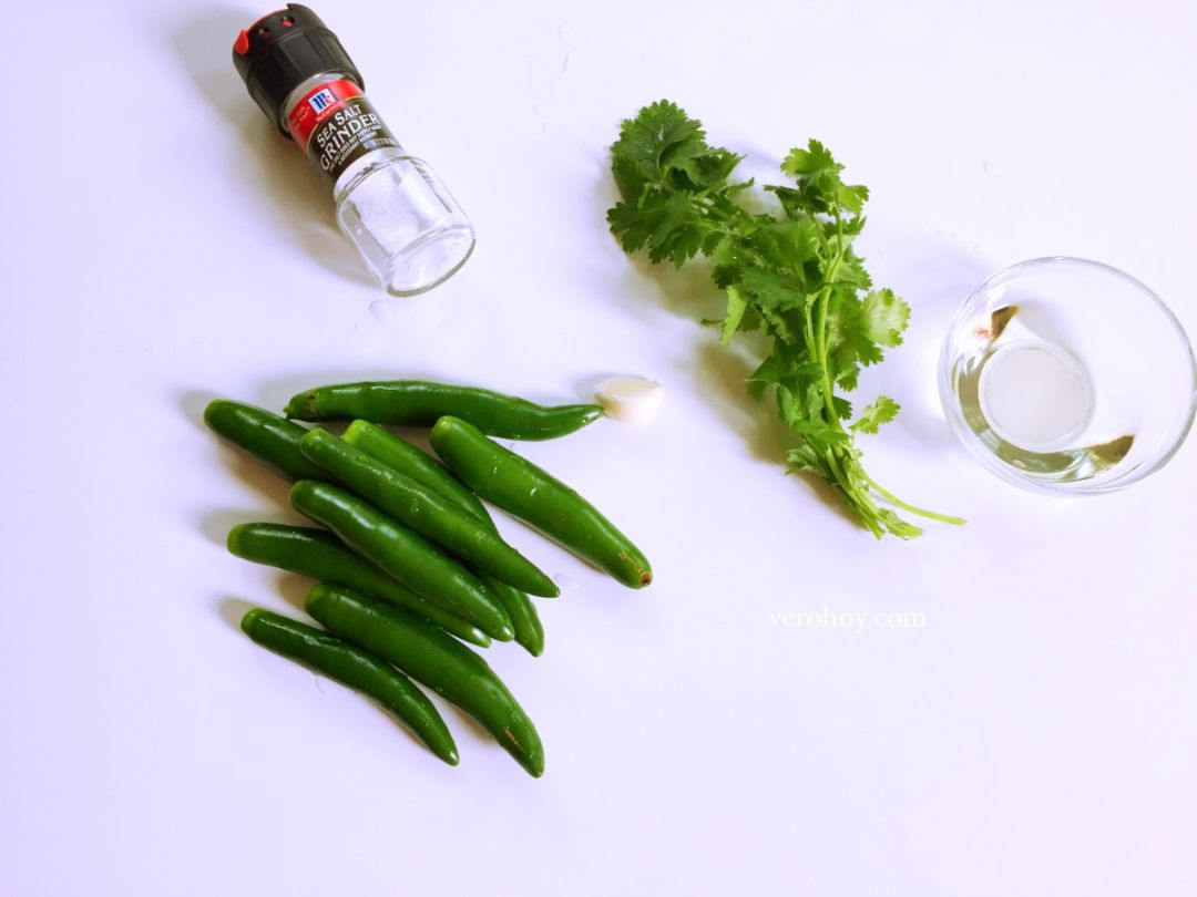 ingredientes para salsa verde