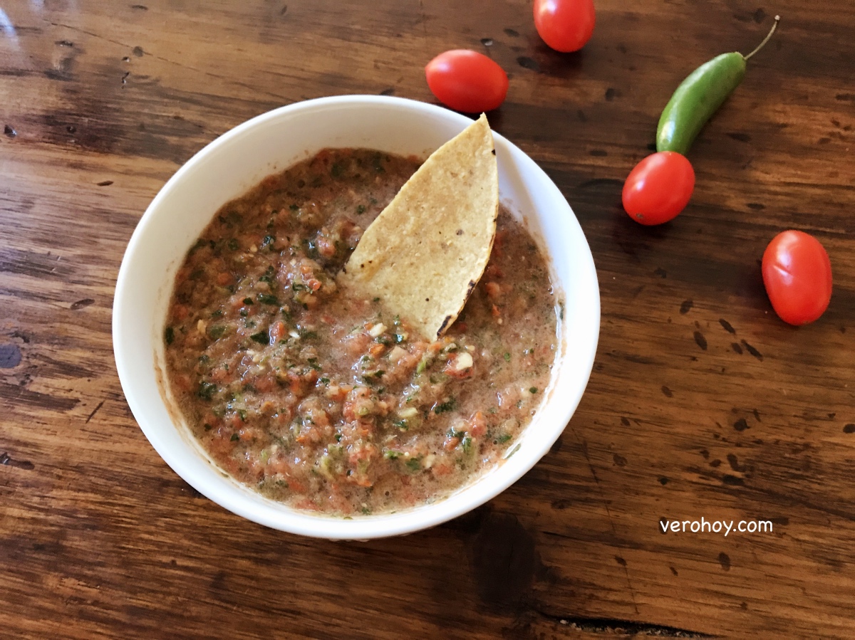 Receta de Salsa Mexicana con Tomates Cherry Vero Hoy